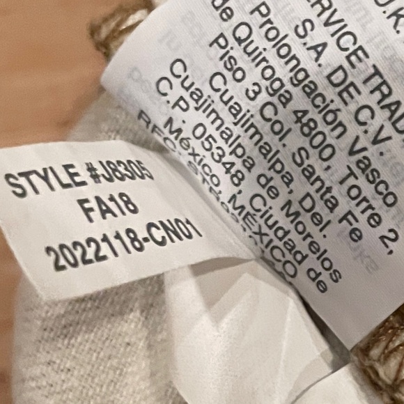 NWOT Madewell The High Rise Slim Boy Jean camo Cottontail Stretch Fall Size 25 - Picture 7 of 10